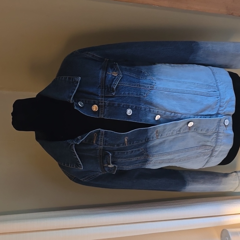 Blue‎ Gradient Denim Jacket